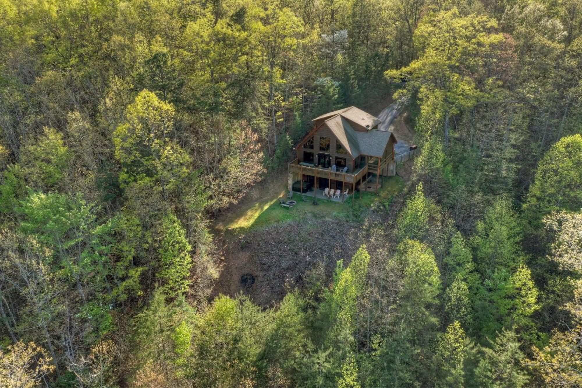 The View Sweeping Mountain Views Gas Fireplace Game Room Hot Tub Blue Ridge Buitenkant foto