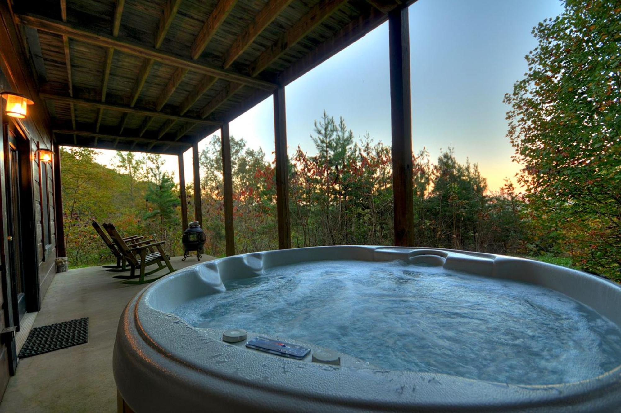 The View Sweeping Mountain Views Gas Fireplace Game Room Hot Tub Blue Ridge Buitenkant foto